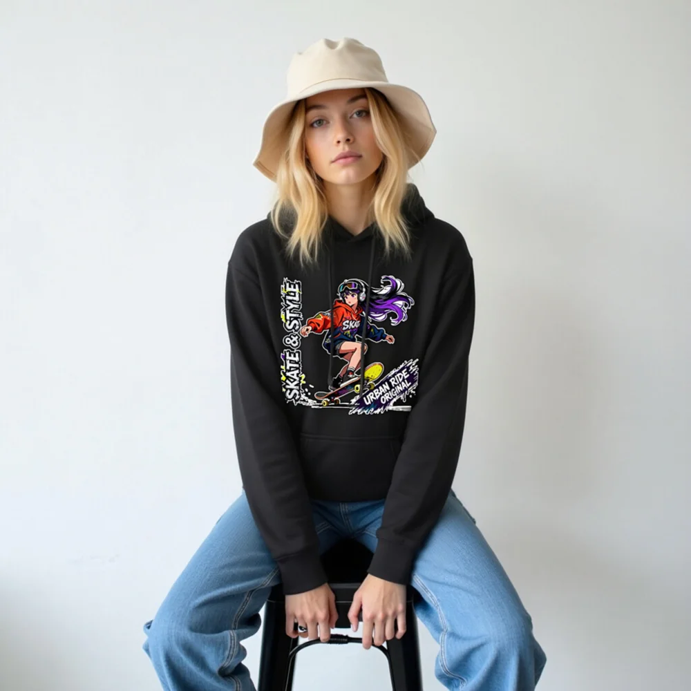 Skate & Style Unisex Premium Hoodie – Urban Ride Original - Image 6