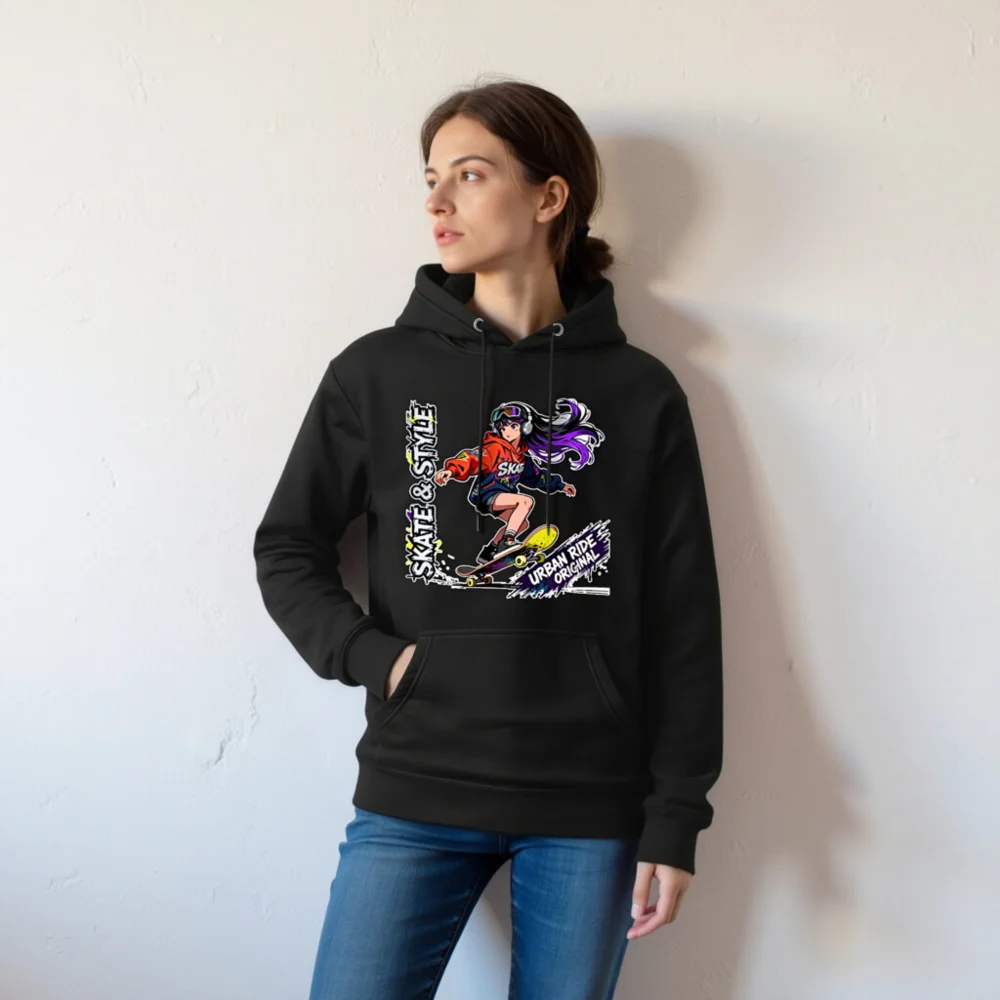 Skate & Style Unisex Premium Hoodie – Urban Ride Original - Image 7