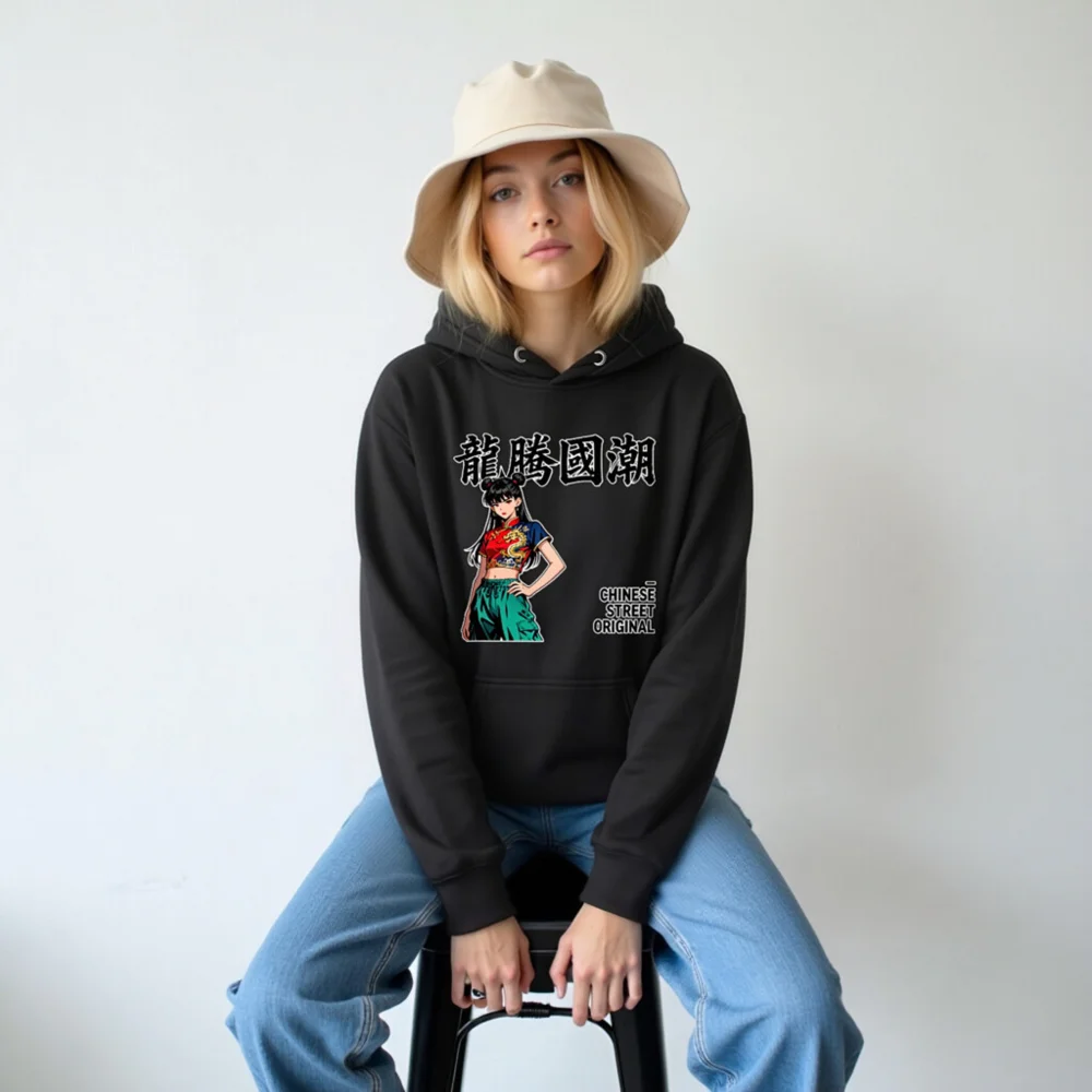 Chinese Streetwear Hoodie – Unisex Premium Pullover with Dragon Print - Image 6