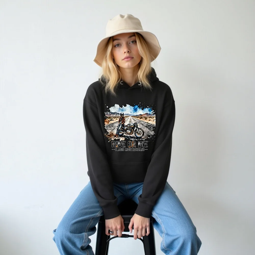 Ride or Die Classic Motorcycles Hoodie – Unisex Premium Pullover - Image 6