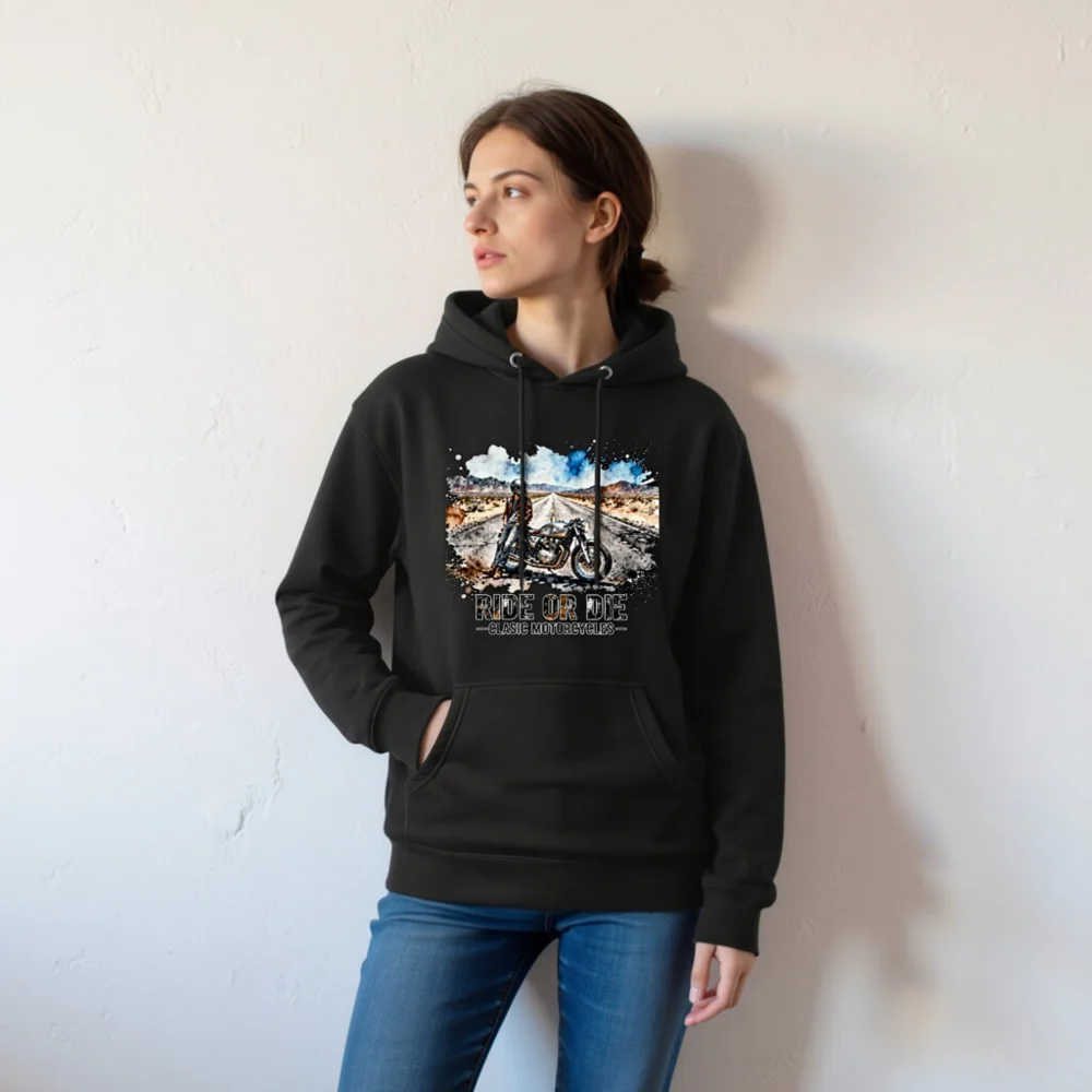 Ride or Die Classic Motorcycles Hoodie – Unisex Premium Pullover - Image 7