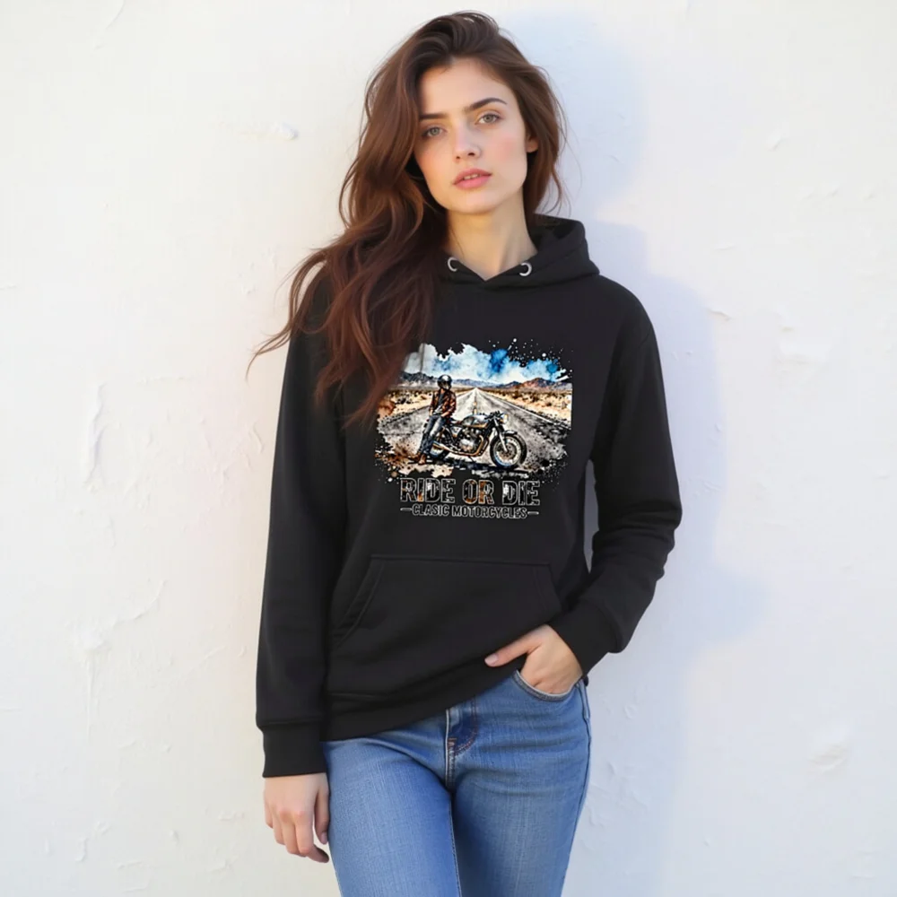 Ride or Die Classic Motorcycles Hoodie – Unisex Premium Pullover - Image 11
