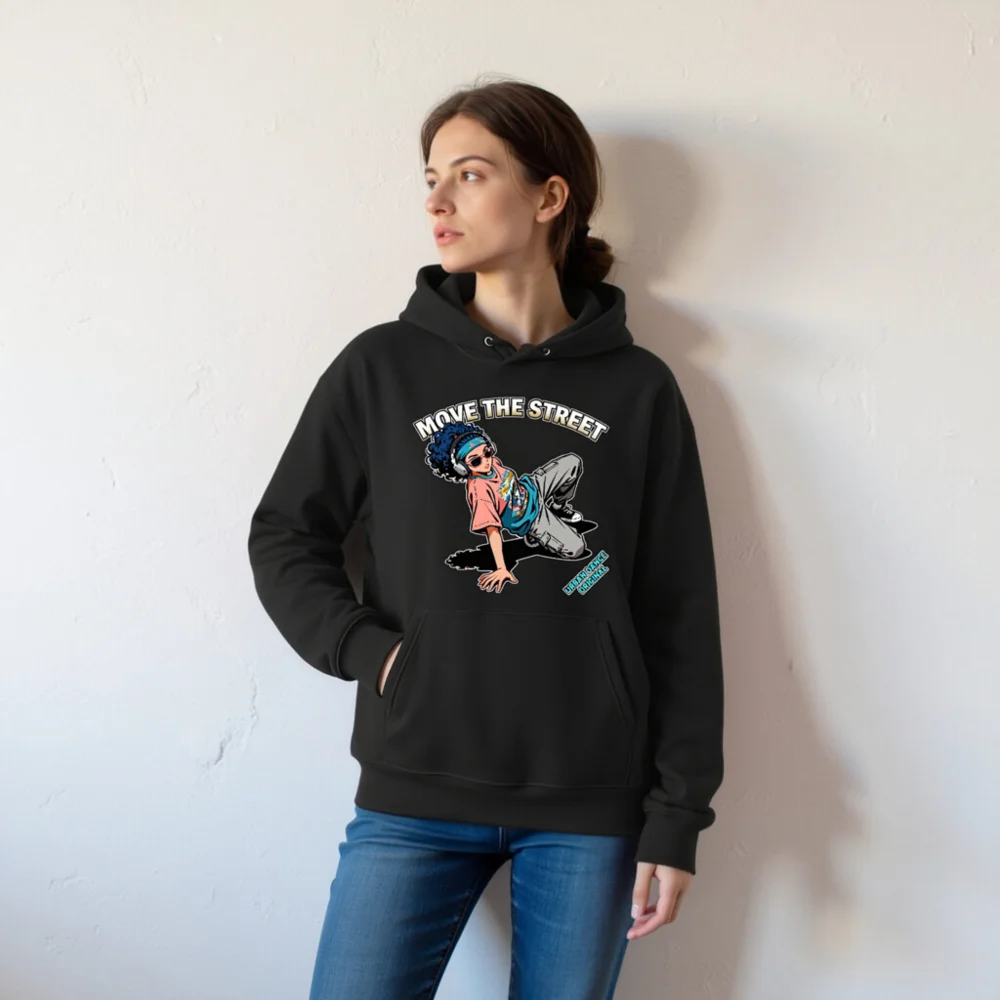 Move the Street Unisex Eco Hoodie – Urban Dance Graphic Sweatshirt - Image 6