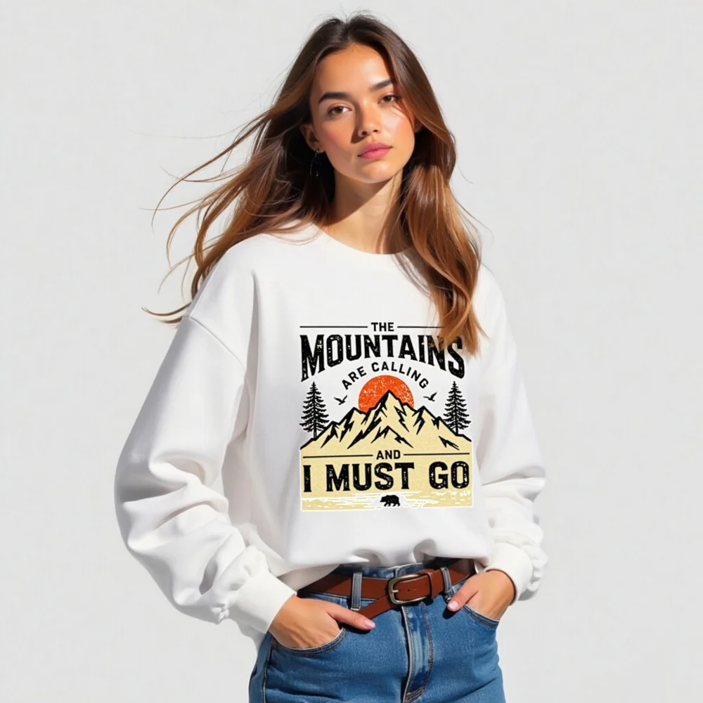 Mountains Are Calling Long Sleeve Tee – Unisex Outdoor Graphic Shirt - Image 5