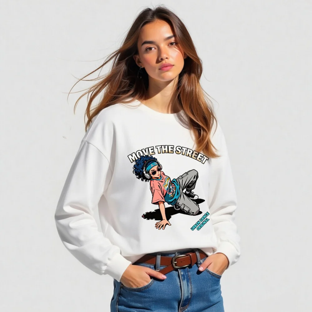 Move the Street Unisex Long Sleeve Tee - Urban Dance Graphic Shirt - Image 5
