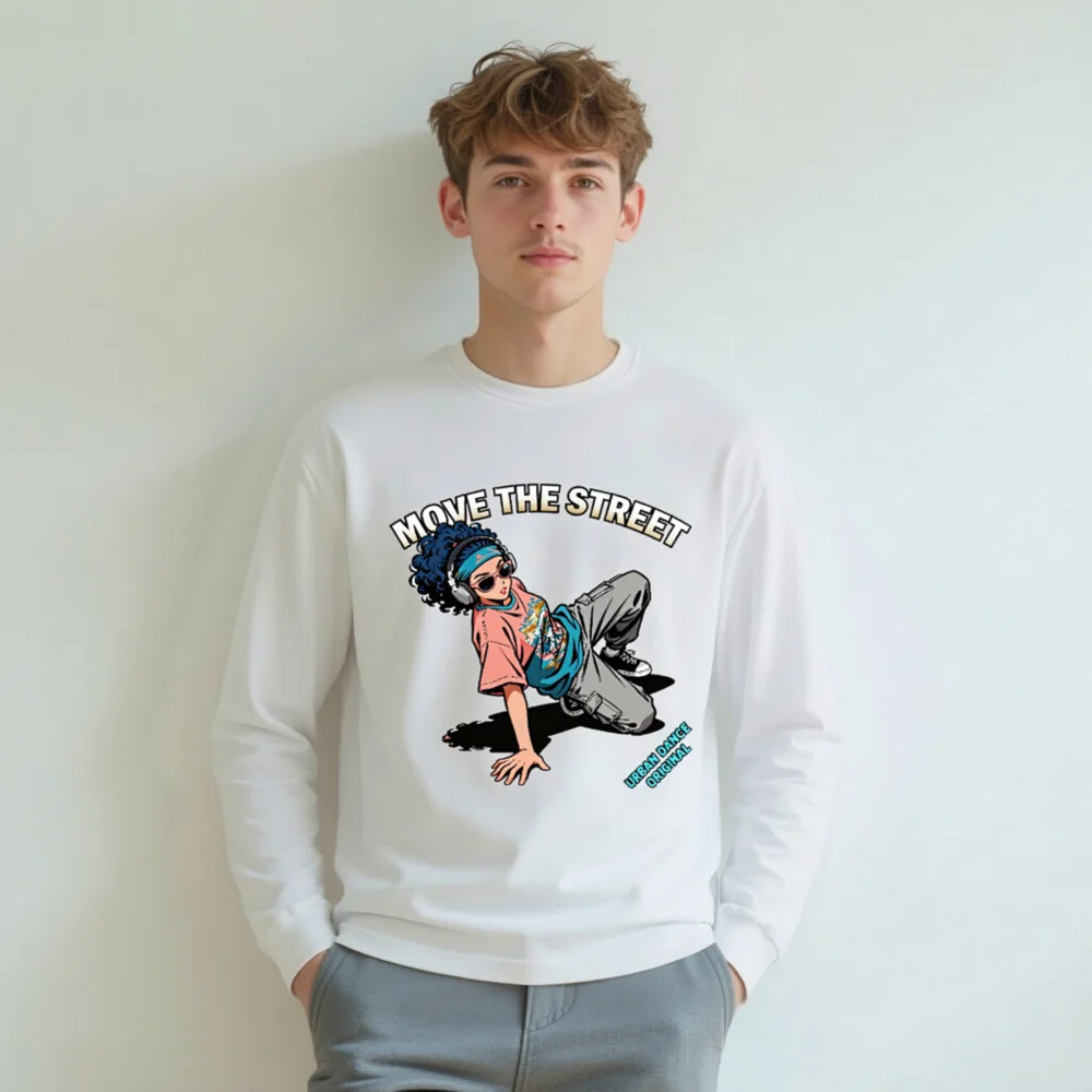 Move the Street Unisex Long Sleeve Tee - Urban Dance Graphic Shirt - Image 8