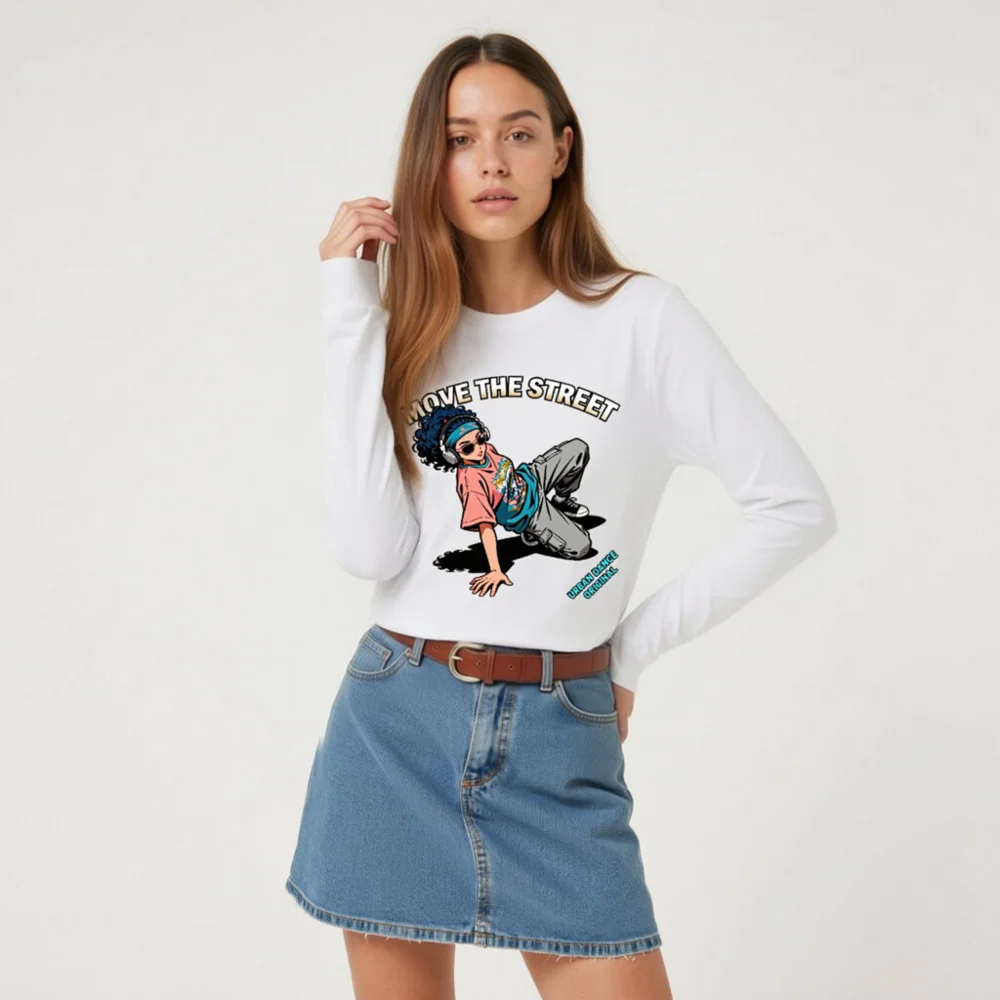 Move the Street Unisex Long Sleeve Tee - Urban Dance Graphic Shirt - Image 9
