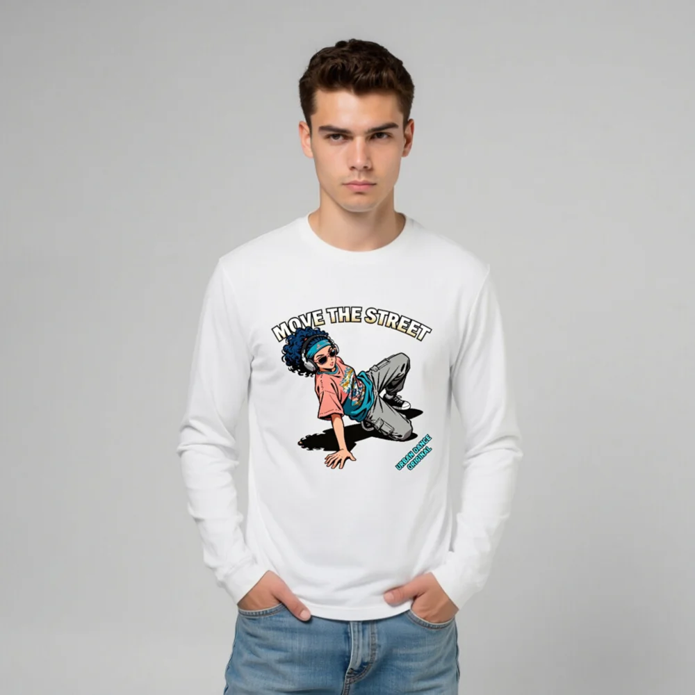 Move the Street Unisex Long Sleeve Tee - Urban Dance Graphic Shirt - Image 10