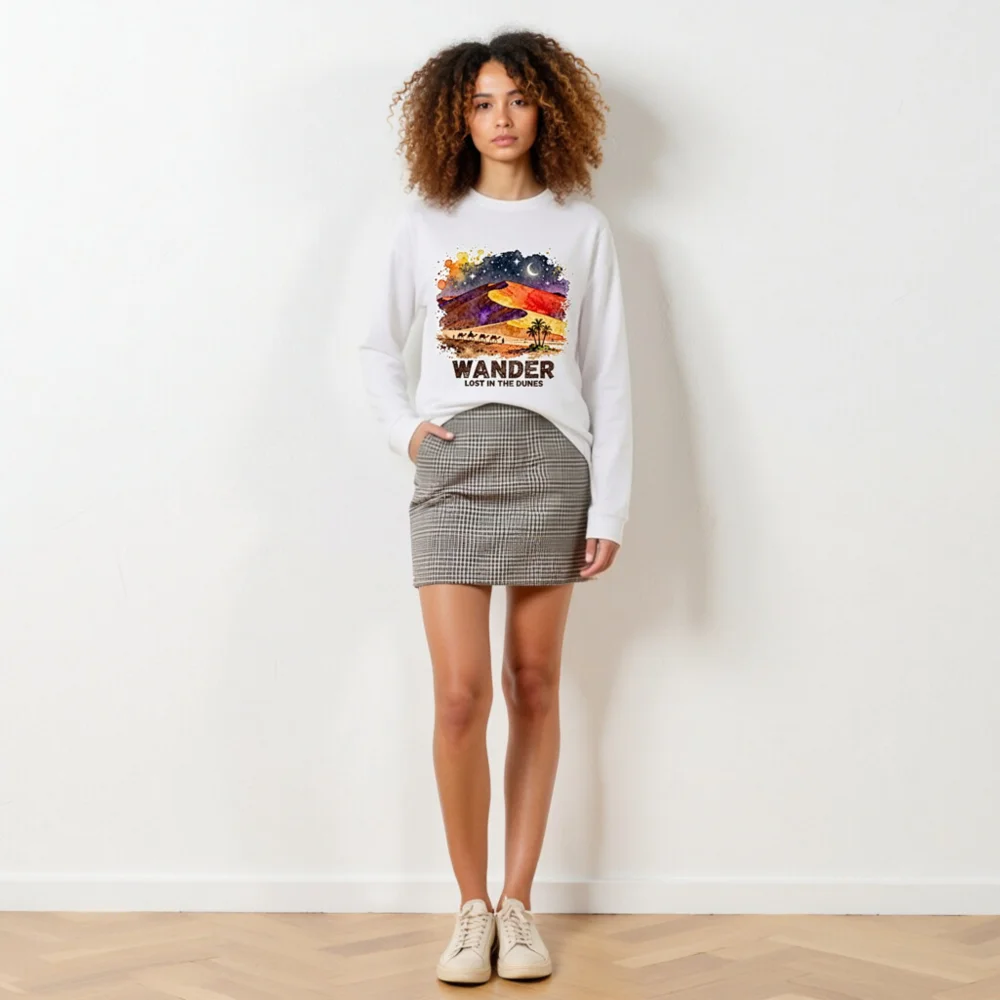 Wander Lost in the Dunes Long Sleeve Tee - Unisex Desert Art Shirt - Image 6