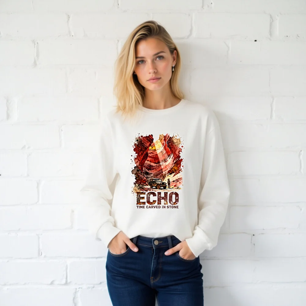 Echo Time Carved in Stone Unisex Long Sleeve T-Shirt - Image 2
