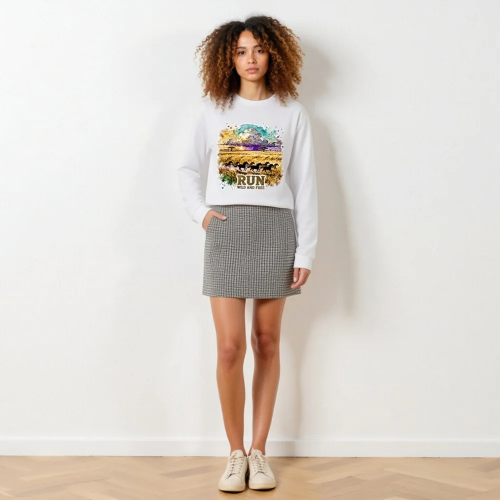 Run Wild and Free Long Sleeve Tee – Unisex Graphic T-Shirt - Image 6