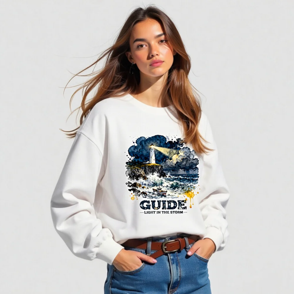 Guide Light in the Storm Unisex Long Sleeve Tee - Image 5