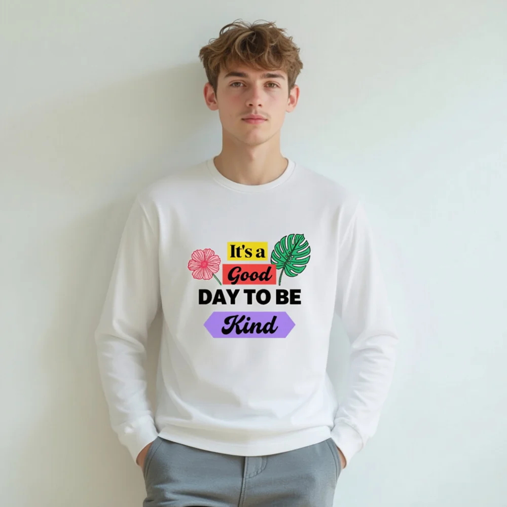 Kindness Long Sleeve Tee – Unisex Comfort Fit T-Shirt with Positive Message - Image 8