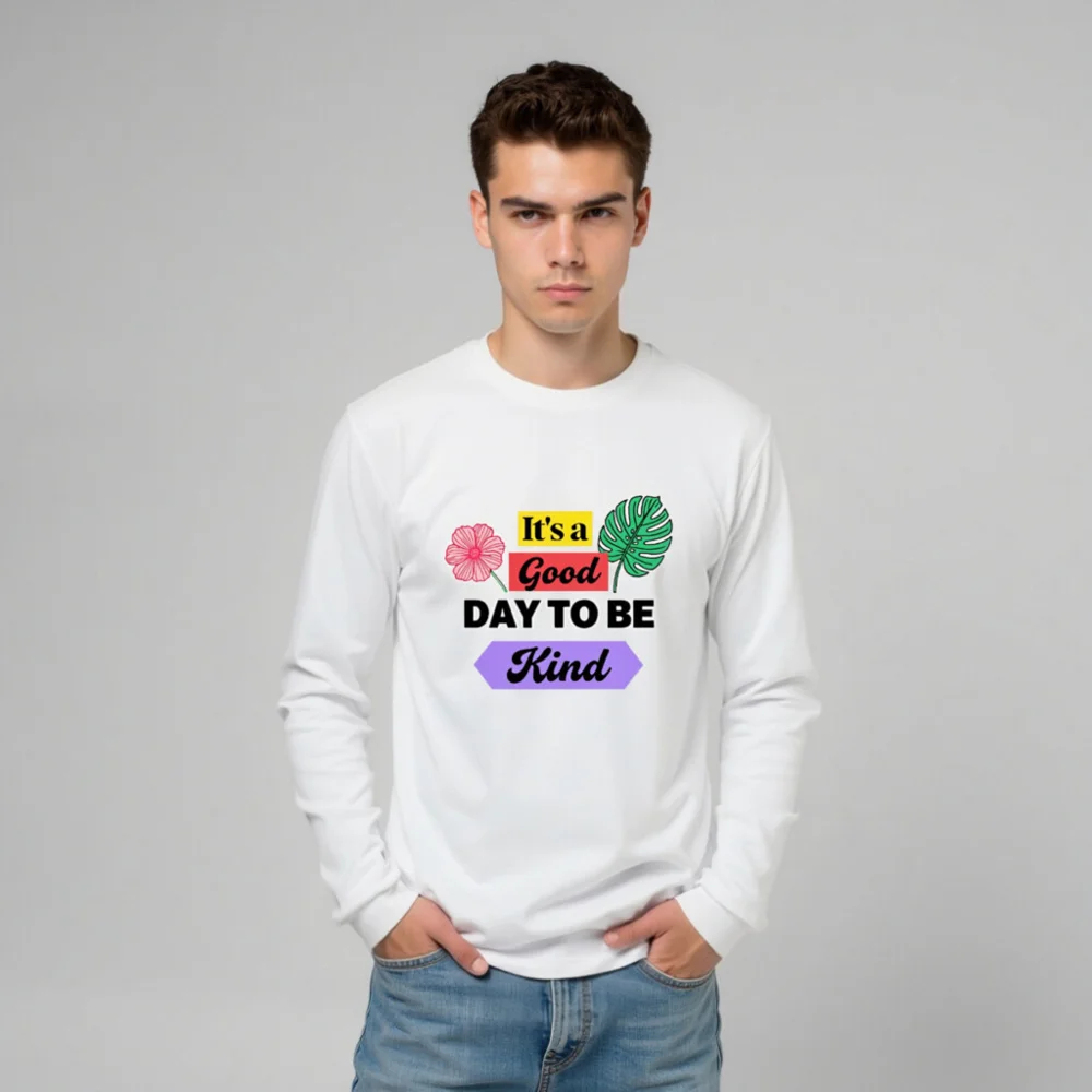 Kindness Long Sleeve Tee – Unisex Comfort Fit T-Shirt with Positive Message - Image 10