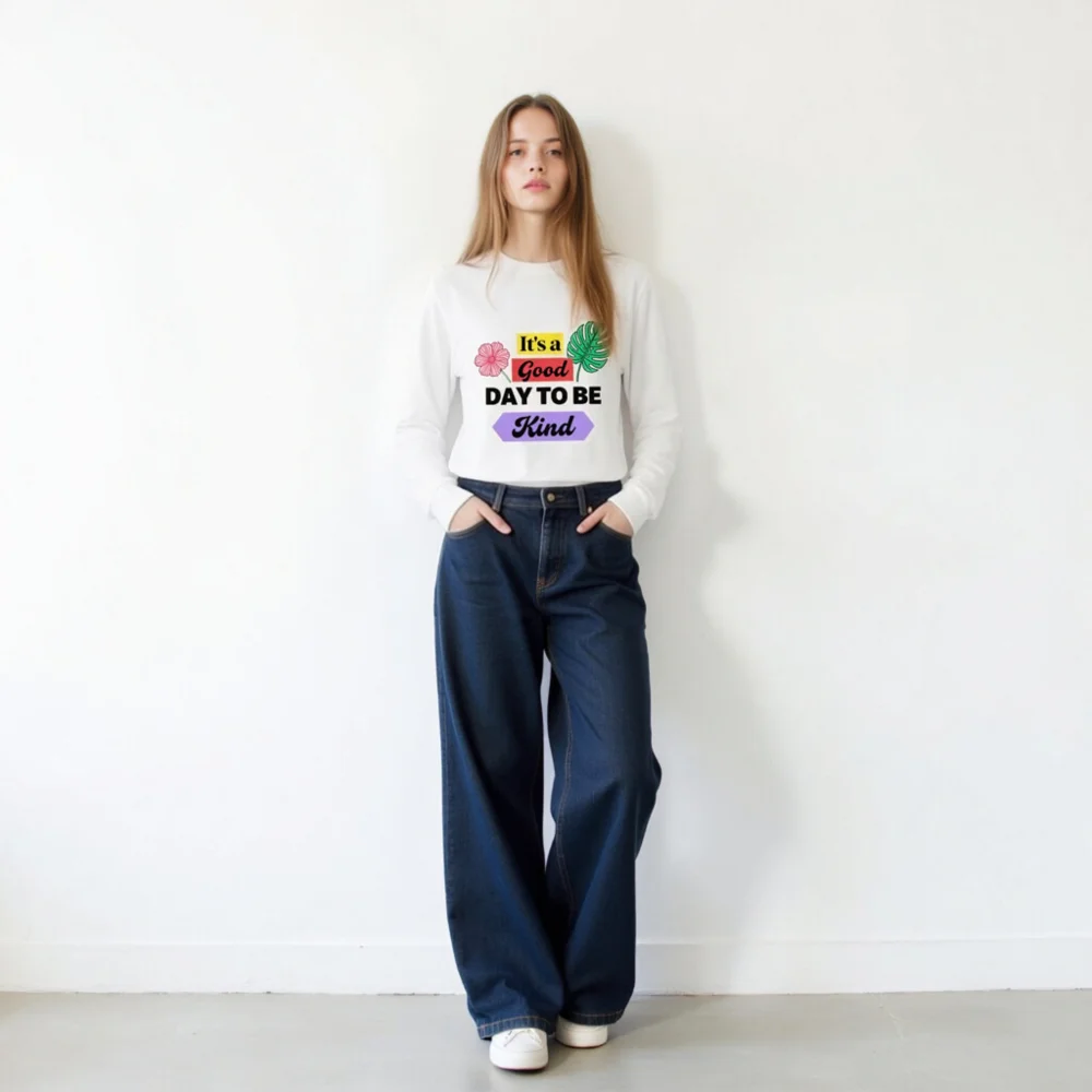 Kindness Long Sleeve Tee – Unisex Comfort Fit T-Shirt with Positive Message - Image 11