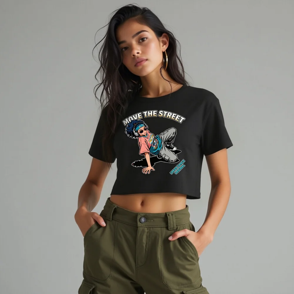 Move the Street Crop Top for Women – Urban Dance Graphic Tee - Image 10