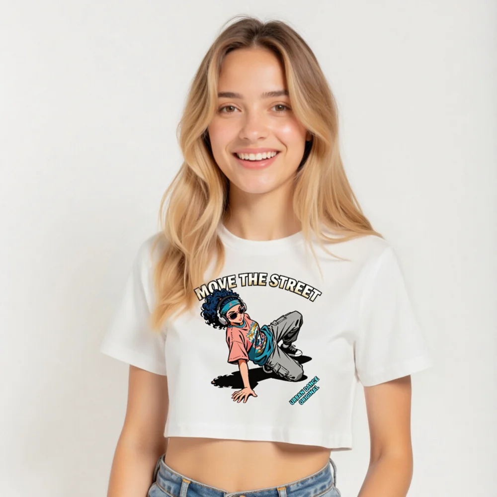 Move the Street Crop Top for Women – Urban Dance Graphic Tee - Image 5