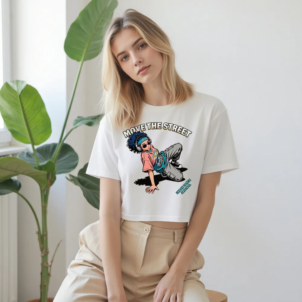 Move the Street Crop Top for Women – Urban Dance Graphic Tee - Image 9