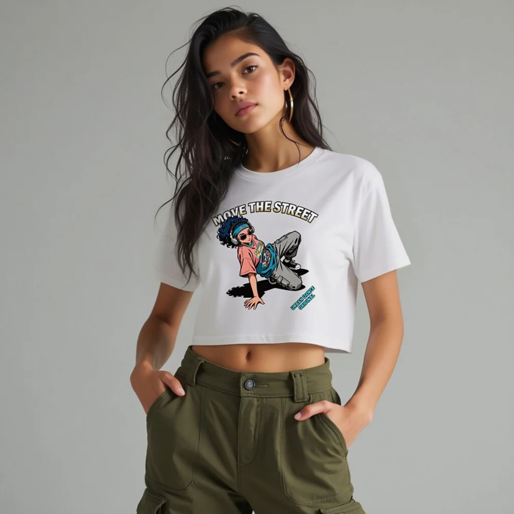 Move the Street Crop Top for Women – Urban Dance Graphic Tee - Image 10