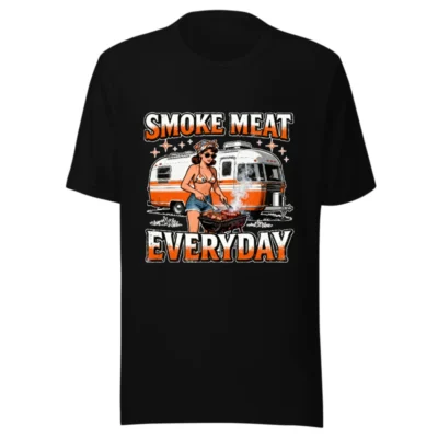 Smoke Meat Everyday T-Shirt – Unisex Vintage BBQ Graphic Tee