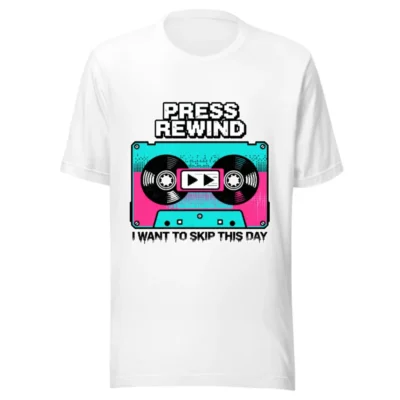 Press Rewind Cassette T-Shirt – Unisex Graphic Tee