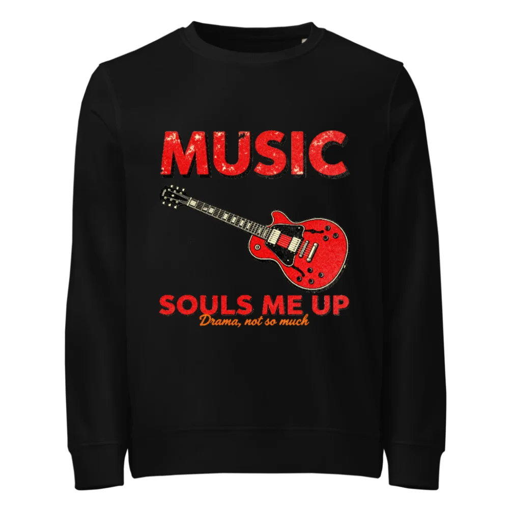 Music Souls Me Up Unisex Organic Cotton Sweatshirt