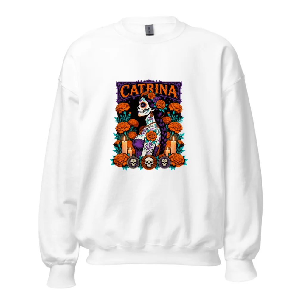 Catrina Day of the Dead Sweatshirt - Unisex Crew Neck