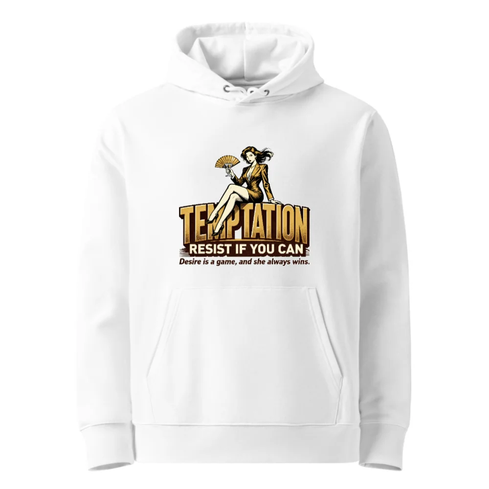 Temptation Resist If You Can Hoodie - Unisex Eco-Friendly Sweatshirt