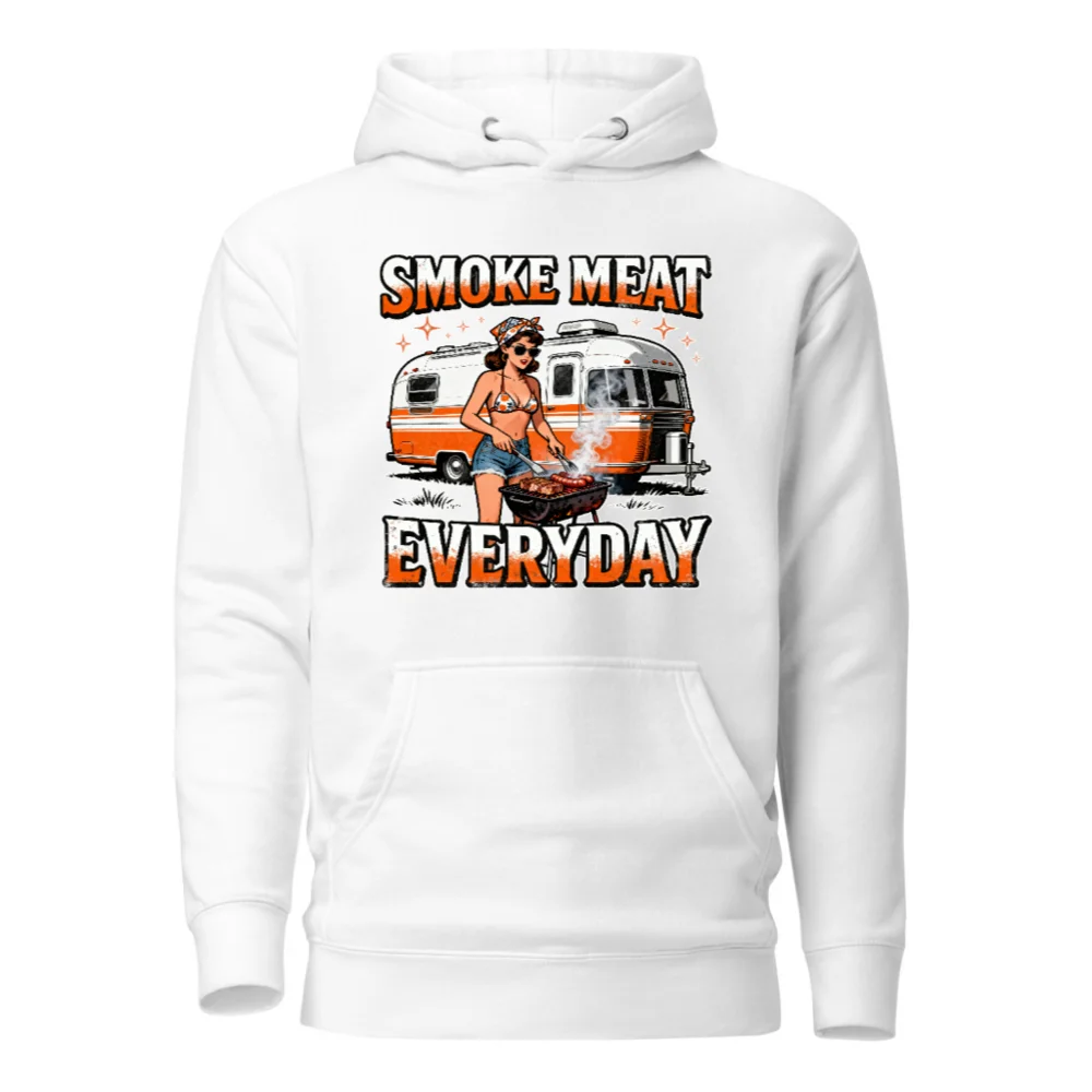Smoke Meat Everyday Hoodie – Unisex Premium Pullover for BBQ Lovers