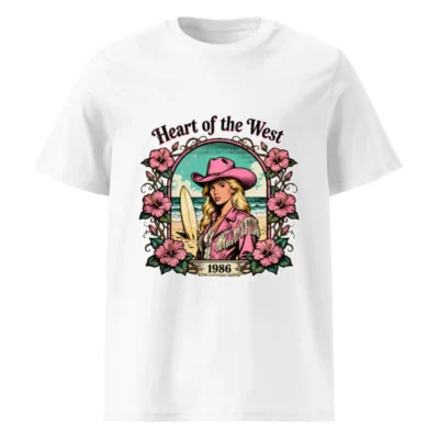 Heart of the West 1986 Vintage Graphic T-Shirt - Unisex Organic Cotton