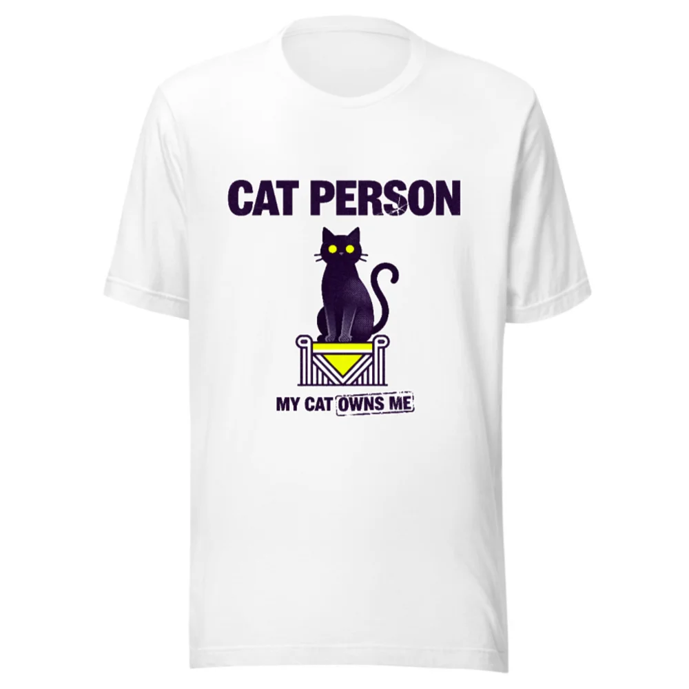 Cat Person T-Shirt – Unisex Staple Tee for Cat Lovers