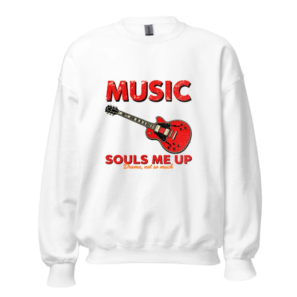 Music Souls Me Up Sweatshirt – Unisex Crew Neck Graphic Pullover
