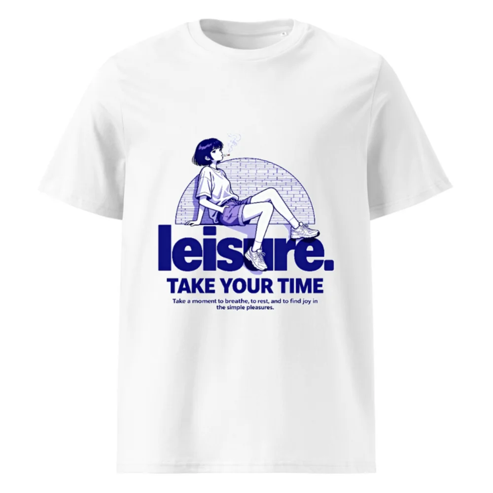 Leisure Unisex Organic Cotton T-Shirt – Take Your Time