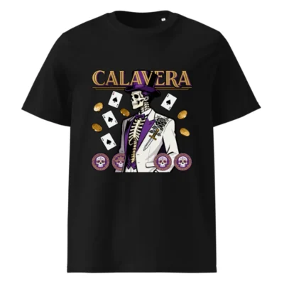 Calavera Skeleton T-Shirt – Unisex Organic Cotton Graphic Tee