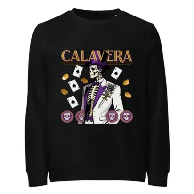 Calavera Skeleton Unisex Organic Sweatshirt - Gothic Punk Streetwear