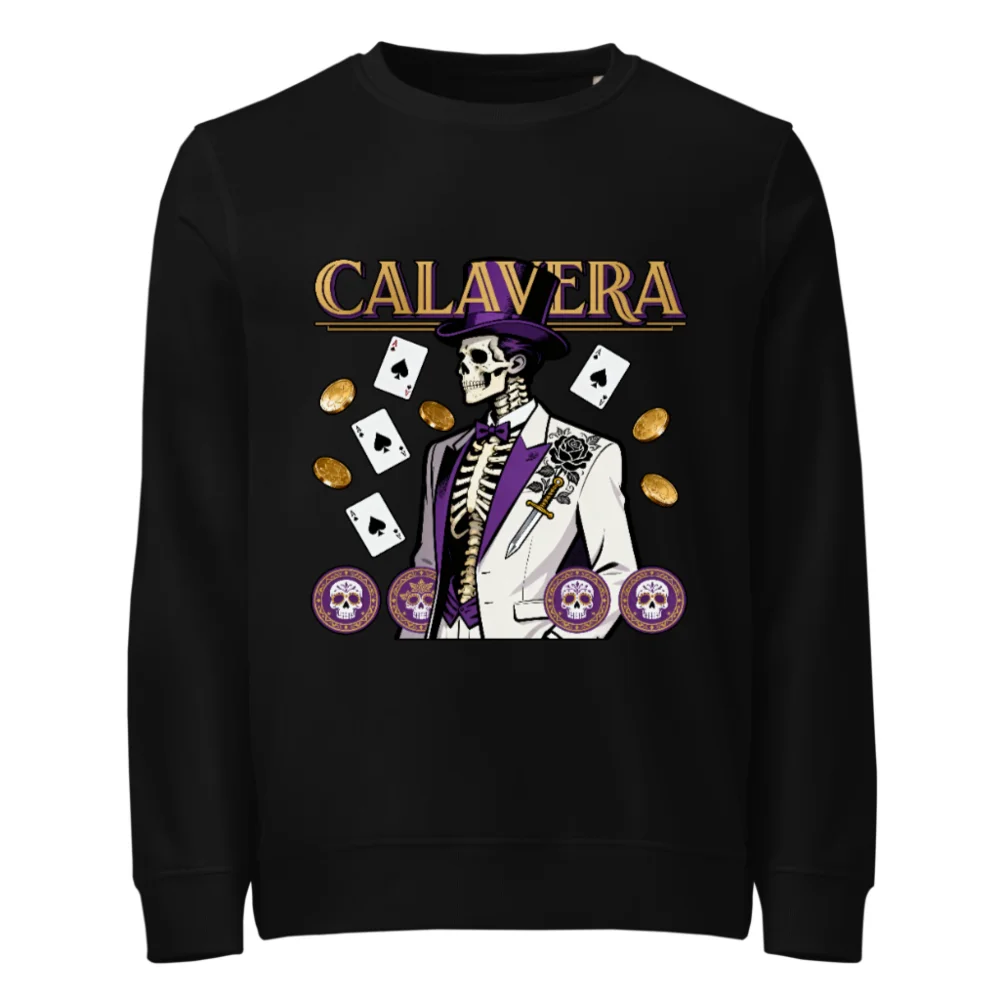 Calavera Skeleton Unisex Organic Sweatshirt - Gothic Punk Streetwear