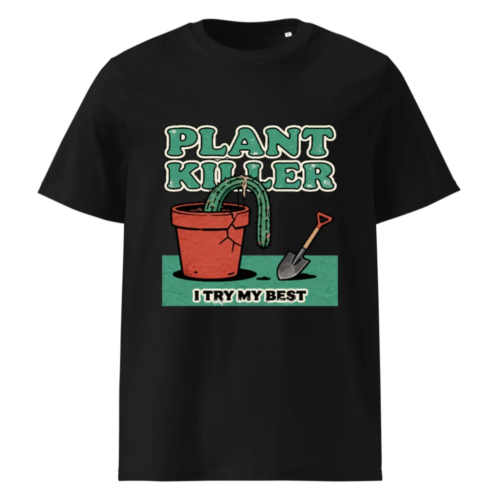 Plant Killer T-Shirt – Unisex Organic Cotton Graphic Tee