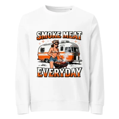 Smoke Meat Everyday Unisex Organic Sweatshirt