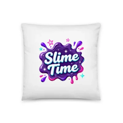 Slime Time Pillow – Fun Graphic Decor Cushion, 18x18 Inch