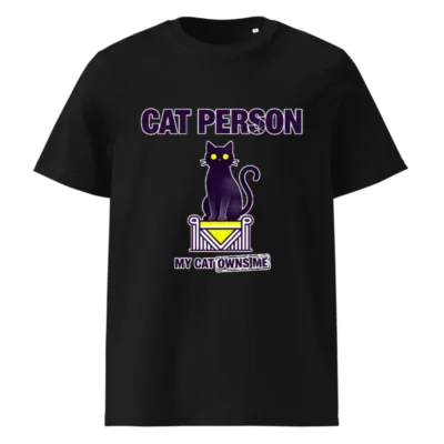 Cat Person T-Shirt – Unisex Organic Cotton Graphic Tee