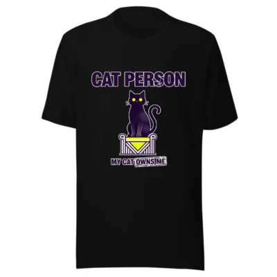 Cat Person T-Shirt – Unisex Staple Tee for Cat Lovers