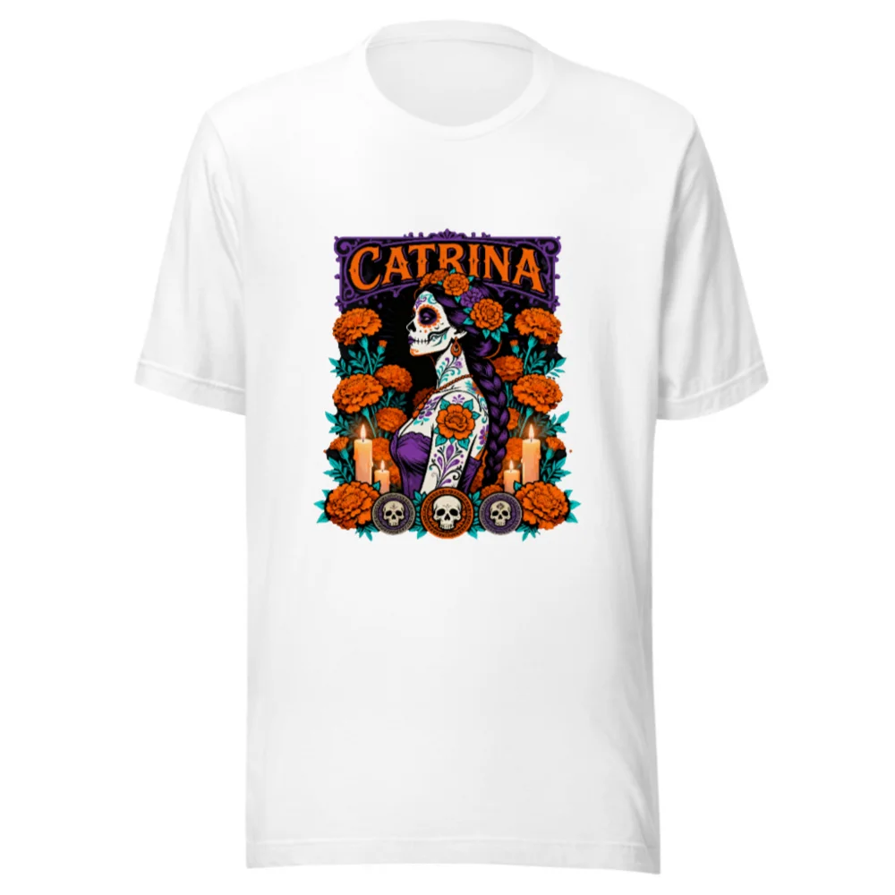 Catrina Day of the Dead T-Shirt Unisex Graphic Tee