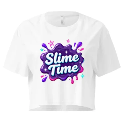 Slime Time Crop Top for Women – Fun Graphic Short Sleeve Tee