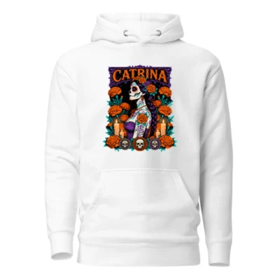 Catrina Day of the Dead Hoodie – Unisex Premium Pullover