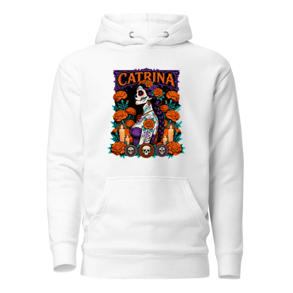 Catrina Day of the Dead Hoodie – Unisex Premium Pullover