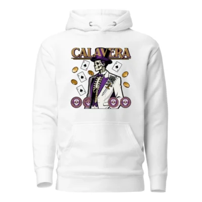 Calavera Skeleton Hoodie – Unisex Premium Pullover Sweatshirt