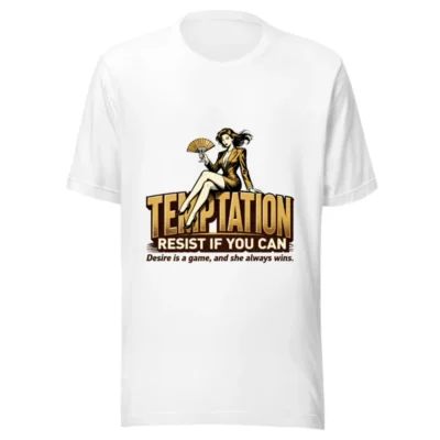 Temptation Resist If You Can Unisex T-Shirt - Vintage Graphic Tee