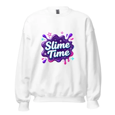 Slime Time Unisex Crew Neck Sweatshirt - Soft Cotton Pullover