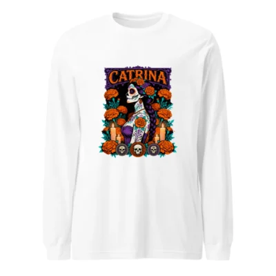 Catrina Day of the Dead Long Sleeve Tee - Unisex