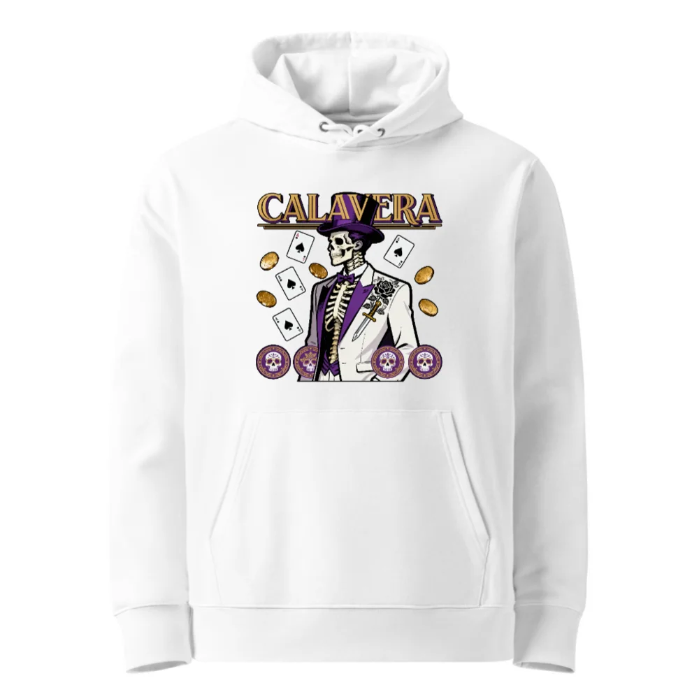 Calavera Skeleton Hoodie – Unisex Eco-Friendly Pullover